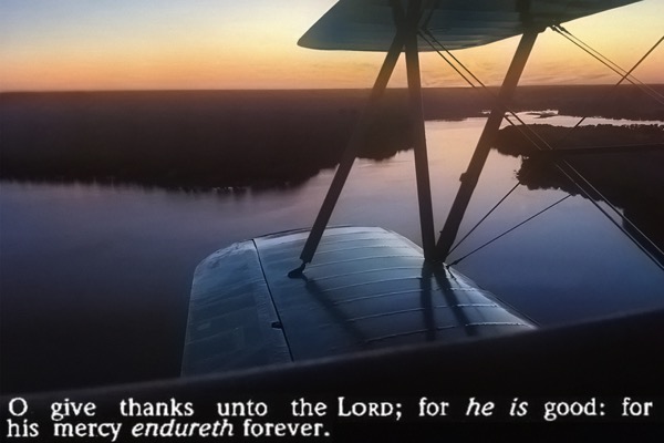 Psalm118 Biplane Sunset